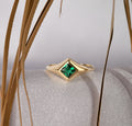 One Stone Gold Birthstone Ring
