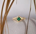 One Stone Gold Birthstone Ring