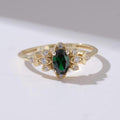 Vintage Oval Gold Birthstone Ring