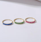 Marquise Band Gold Birthstone Ring