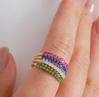 Marquise Band Gold Birthstone Ring