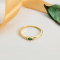 Dainty Center Stone Gold Birthstone Ring