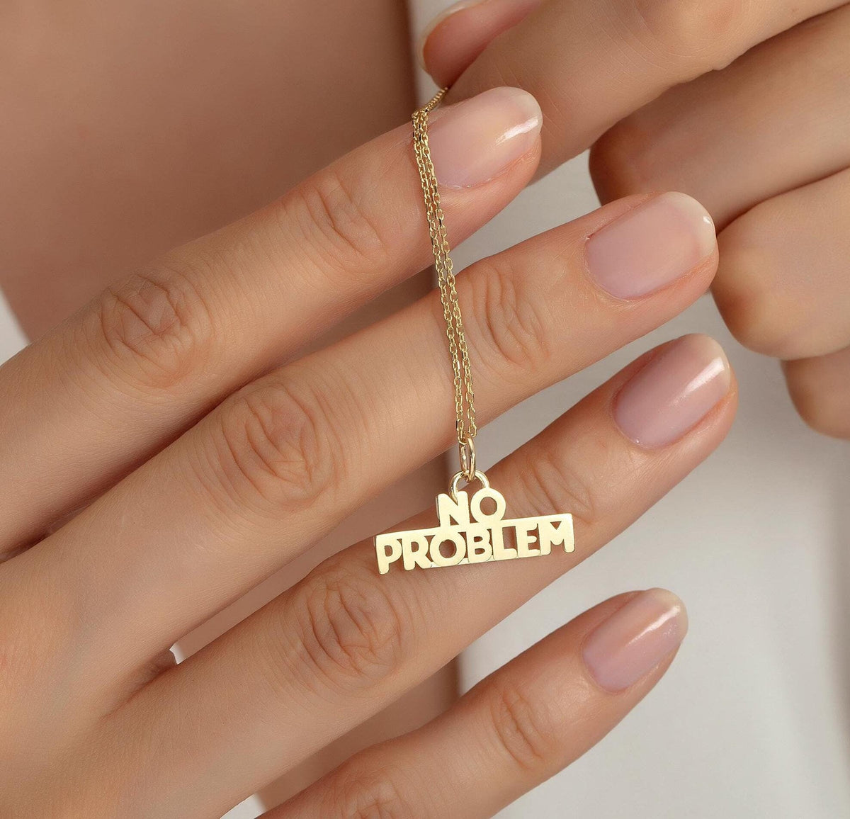 Gold No Problem Pendant
