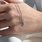 Gold Birthstone Number CZ Charm