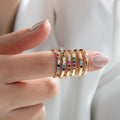 2mm Gold Birthstone Ring