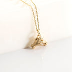 Gold Holding Hands Pendant