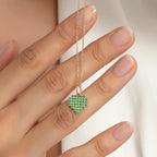 Gold Heart Shape Birthstone Pendant