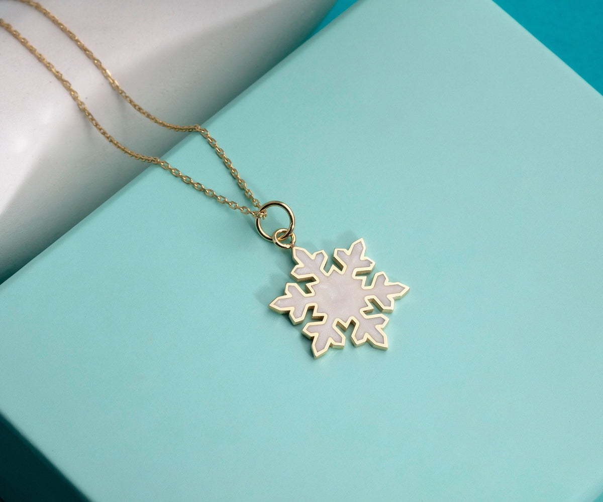 Gold Snowflake Pendant