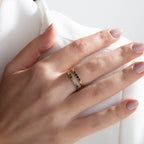 2mm Gold Birthstone Ring