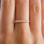 Marquise Band Gold Birthstone Ring